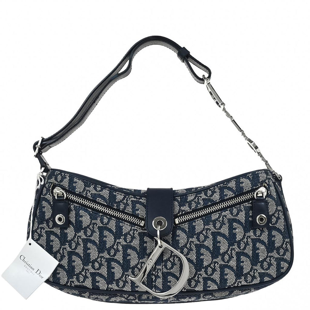 Christian Dior 2005 Navy Trotter Handbag