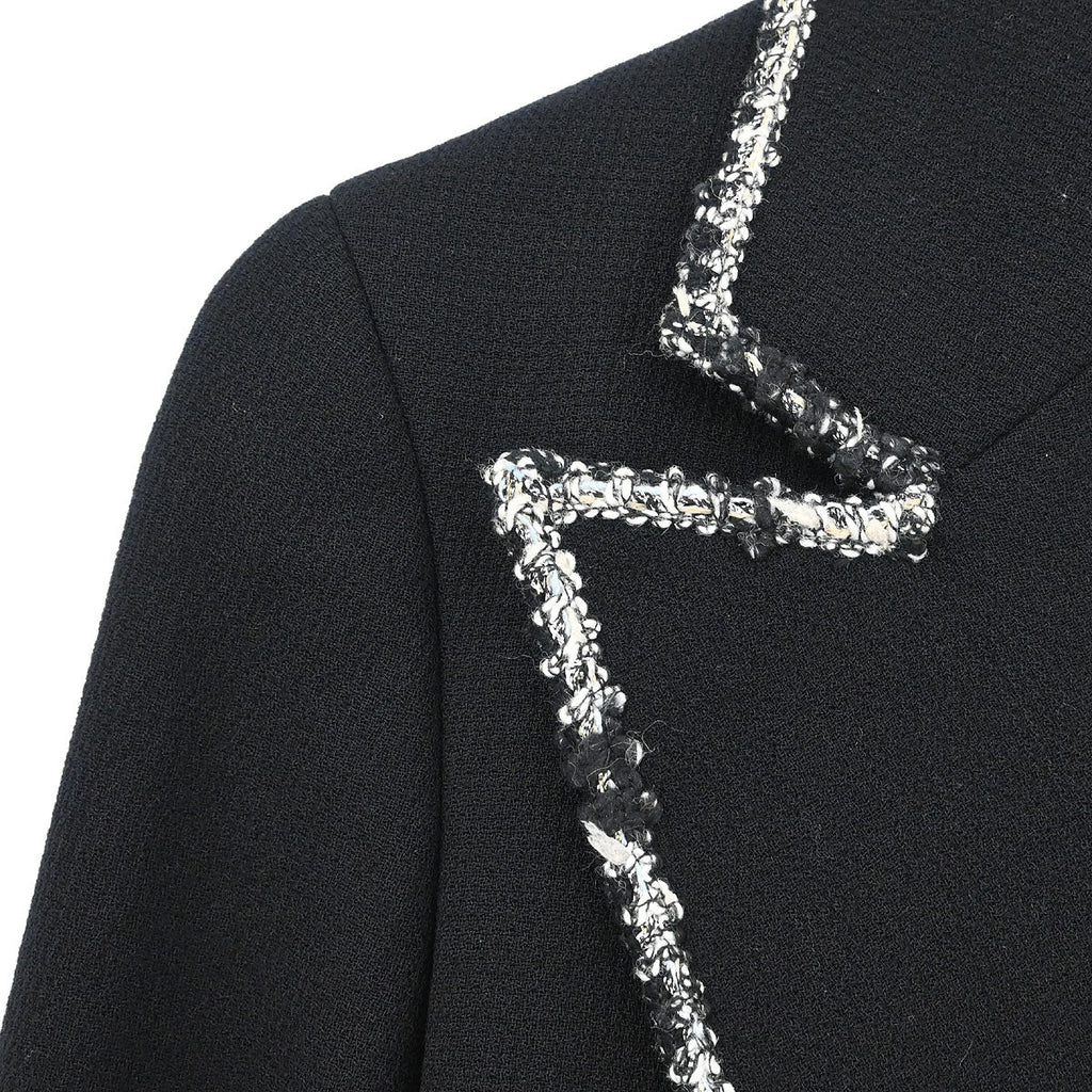 Chanel Emblem Single Breasted Jacket Black