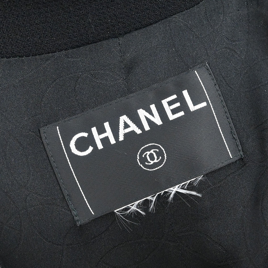 Chanel Emblem Single Breasted Jacket Black