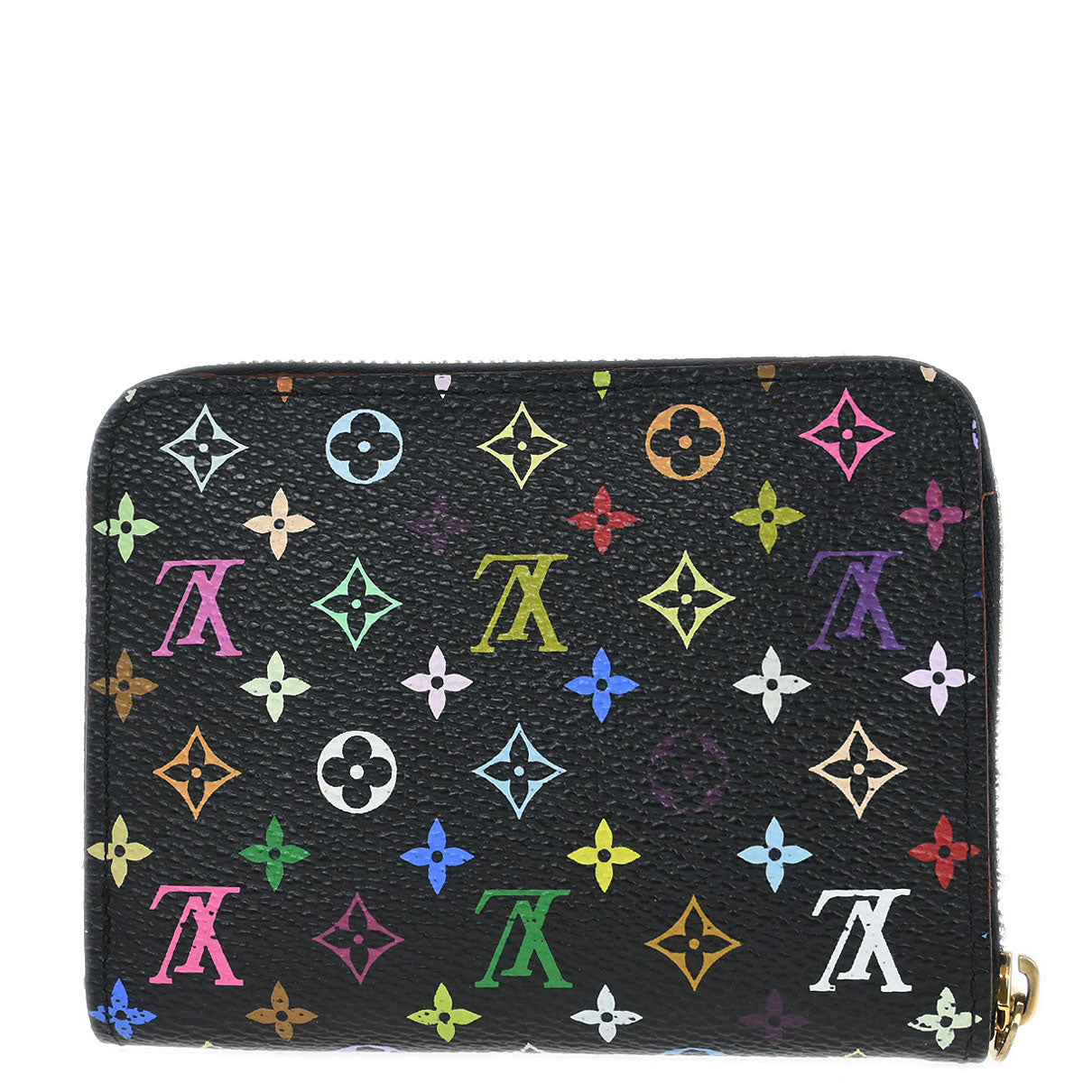 Louis Vuitton 2009 Black Multicolor Zippy Coin Purse Wallet M93740