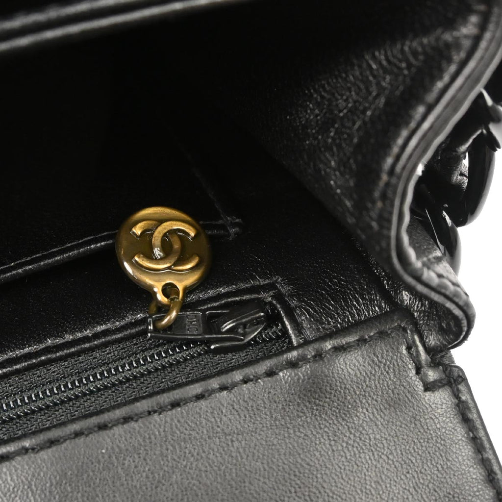 Chanel 1997-1999 Black Lambskin Handbag