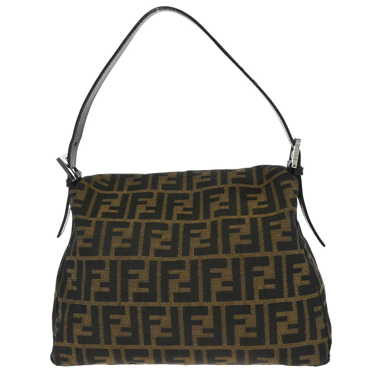 Fendi Brown Canvas Zucca Mamma Baguette Handbag