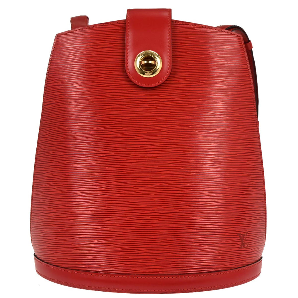 Louis Vuitton 1996 Red Epi Cluny Shoulder Bag M52257