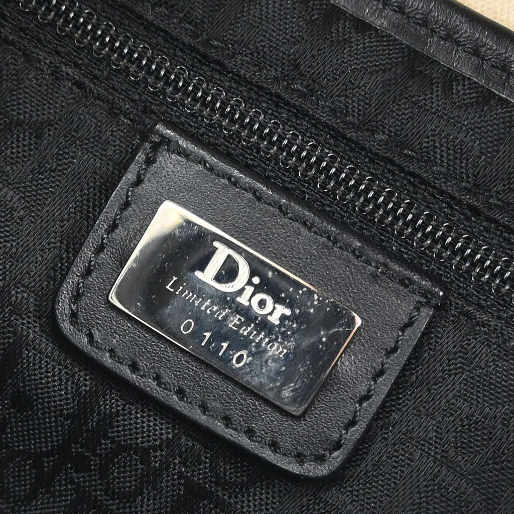 Christian Dior Beige Canvas John Galliano Saddle Handbag