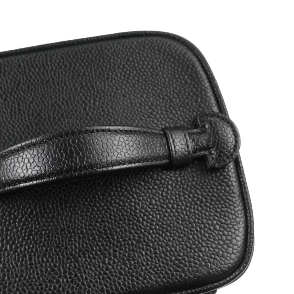 Chanel 2000-2002 Black Caviar Skin Timeless Vanity Handbag