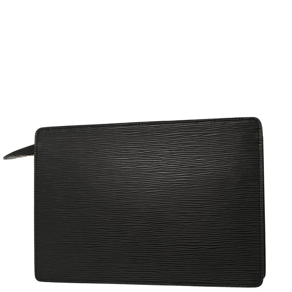Louis Vuitton 2004 Black Epi Pochette Homme Clutch Bag M52522