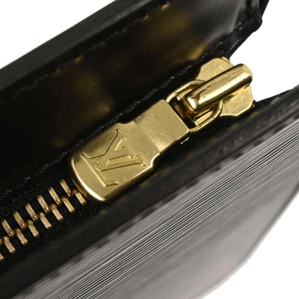 Louis Vuitton 2004 Black Epi Pochette Homme Clutch Bag M52522