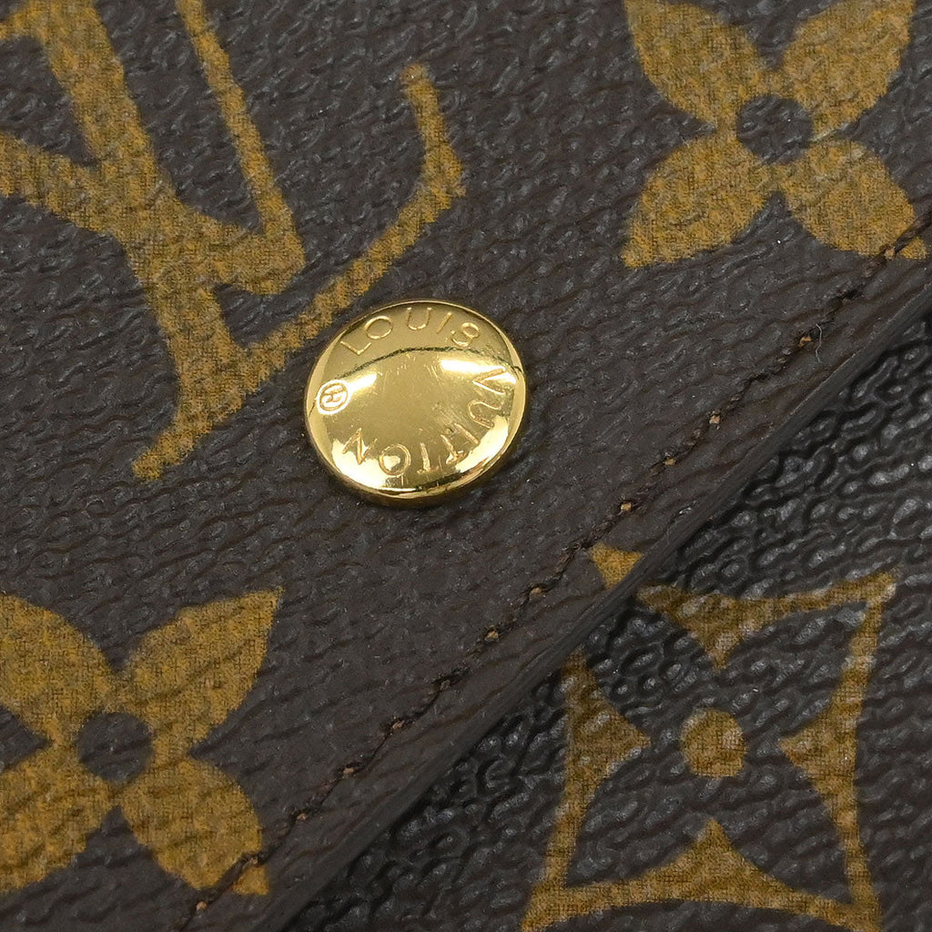 Louis Vuitton 2007 Monogram Porte Monnaie Plat Coin Case Wallet M61930