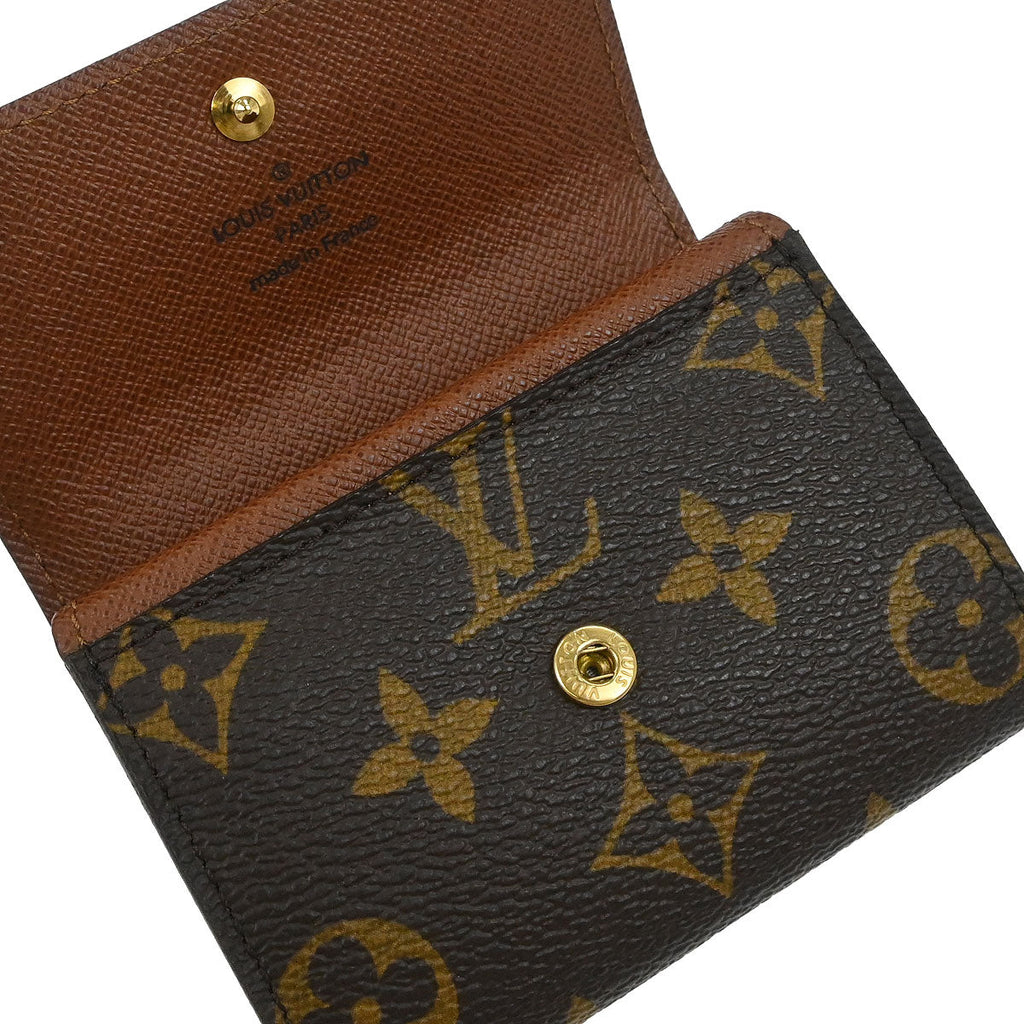 Louis Vuitton 2007 Monogram Porte Monnaie Plat Coin Case Wallet M61930