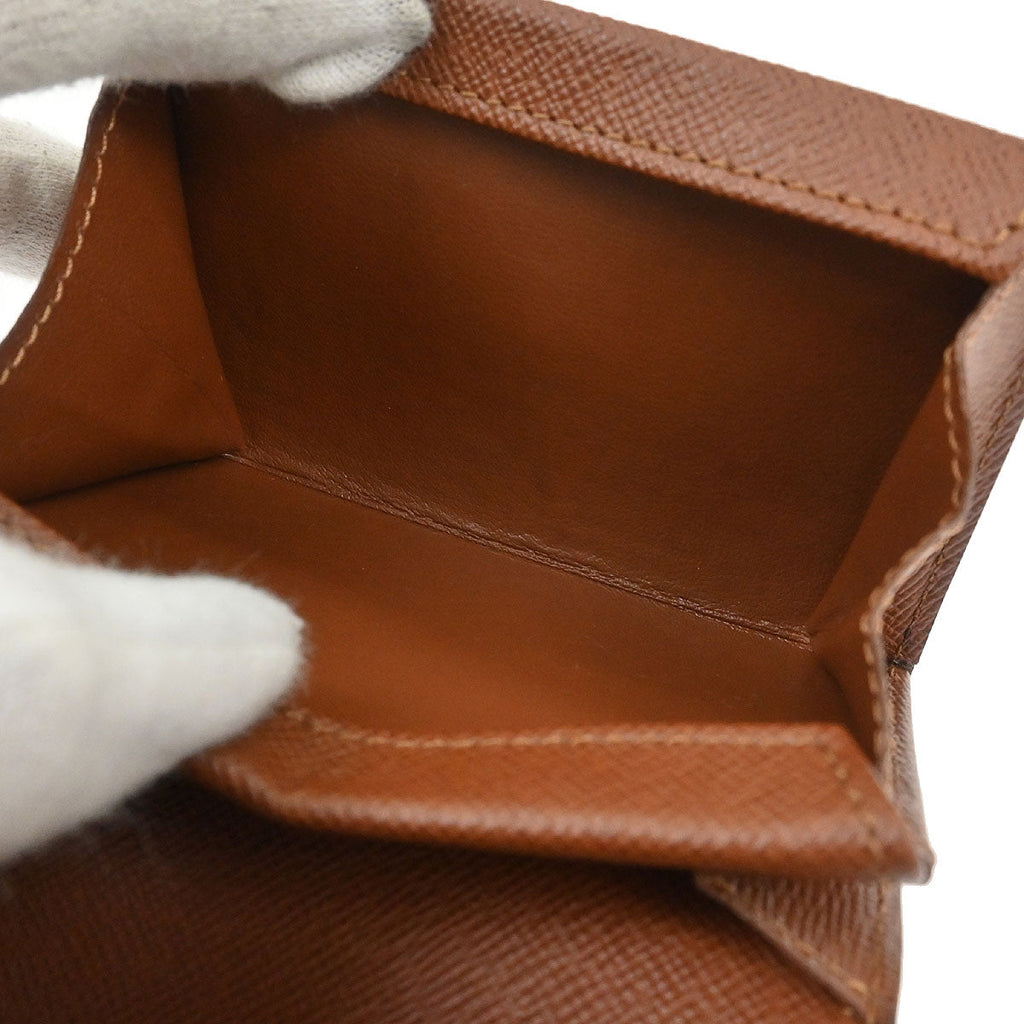 Louis Vuitton 2007 Monogram Porte Monnaie Plat Coin Case Wallet M61930
