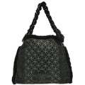 Chanel 2005-2006 Black Mouton Choco Bar Tote Handbag