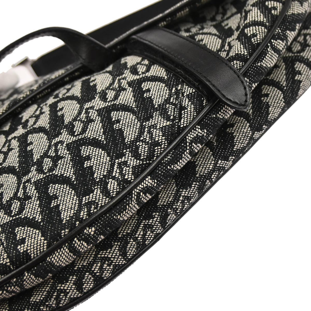 Christian Dior Black Trotter Saddle Handbag