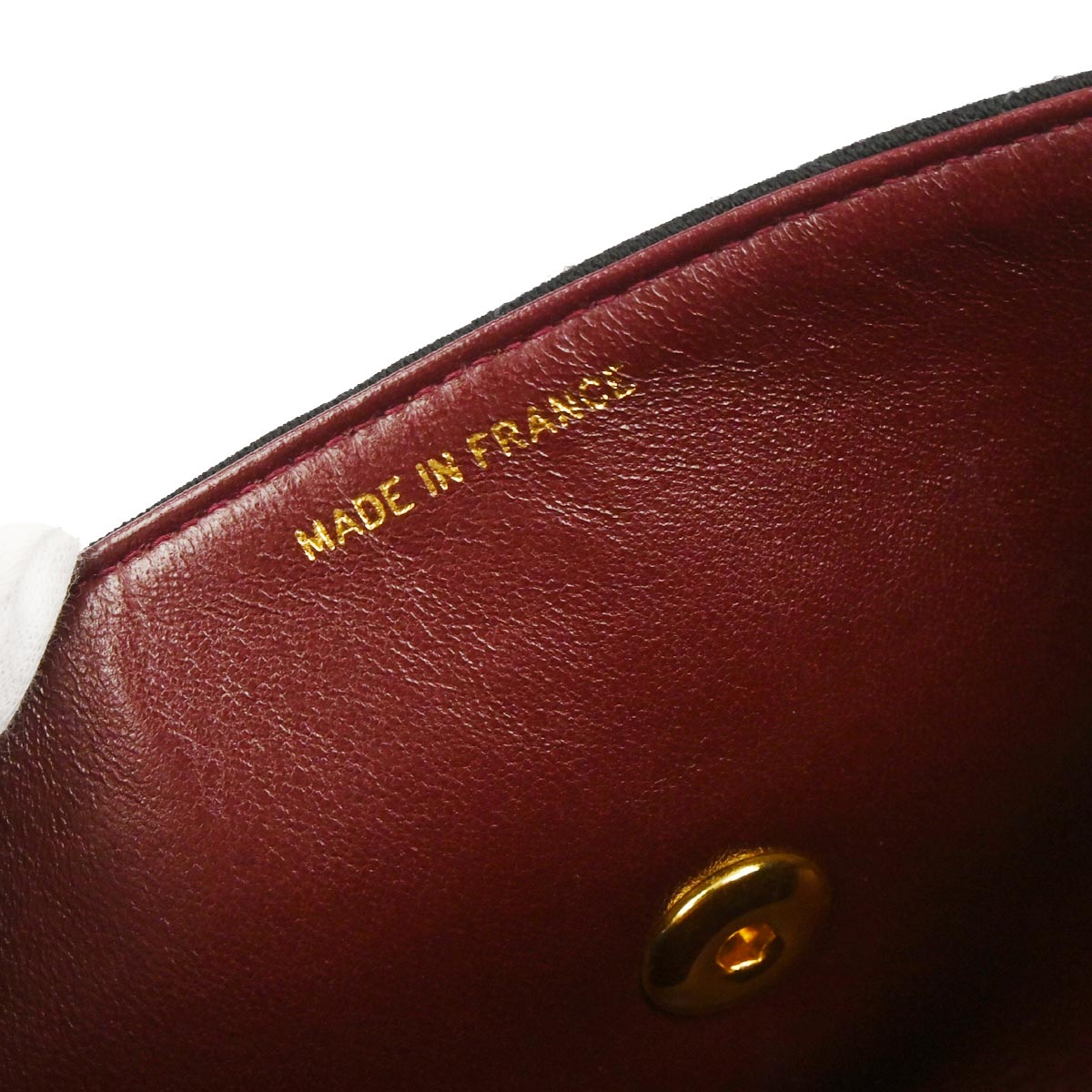 Chanel 1994-1996 Black Cotton Mademoiselle Lock Handbag