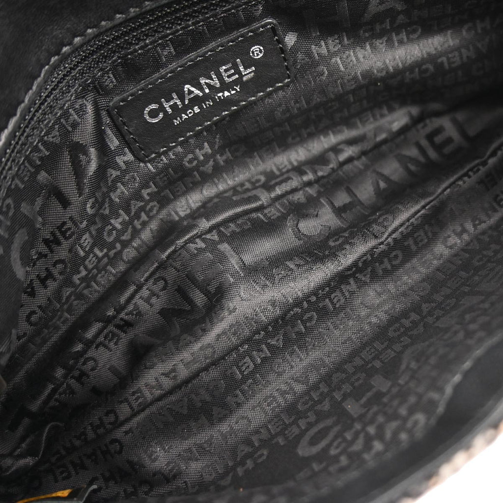 Chanel 2005-2006 Black Tweed Shoulder Bag