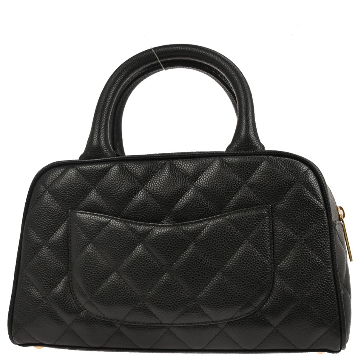 Chanel 2003-2004 Black Caviar Skin Bowling Bag 27