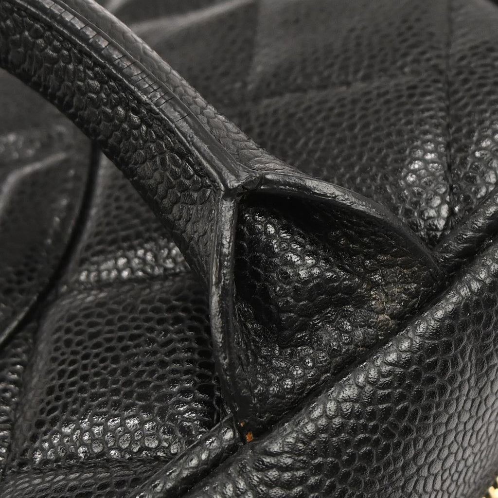 Chanel 2003-2004 Black Caviar Skin Bowling Bag 27