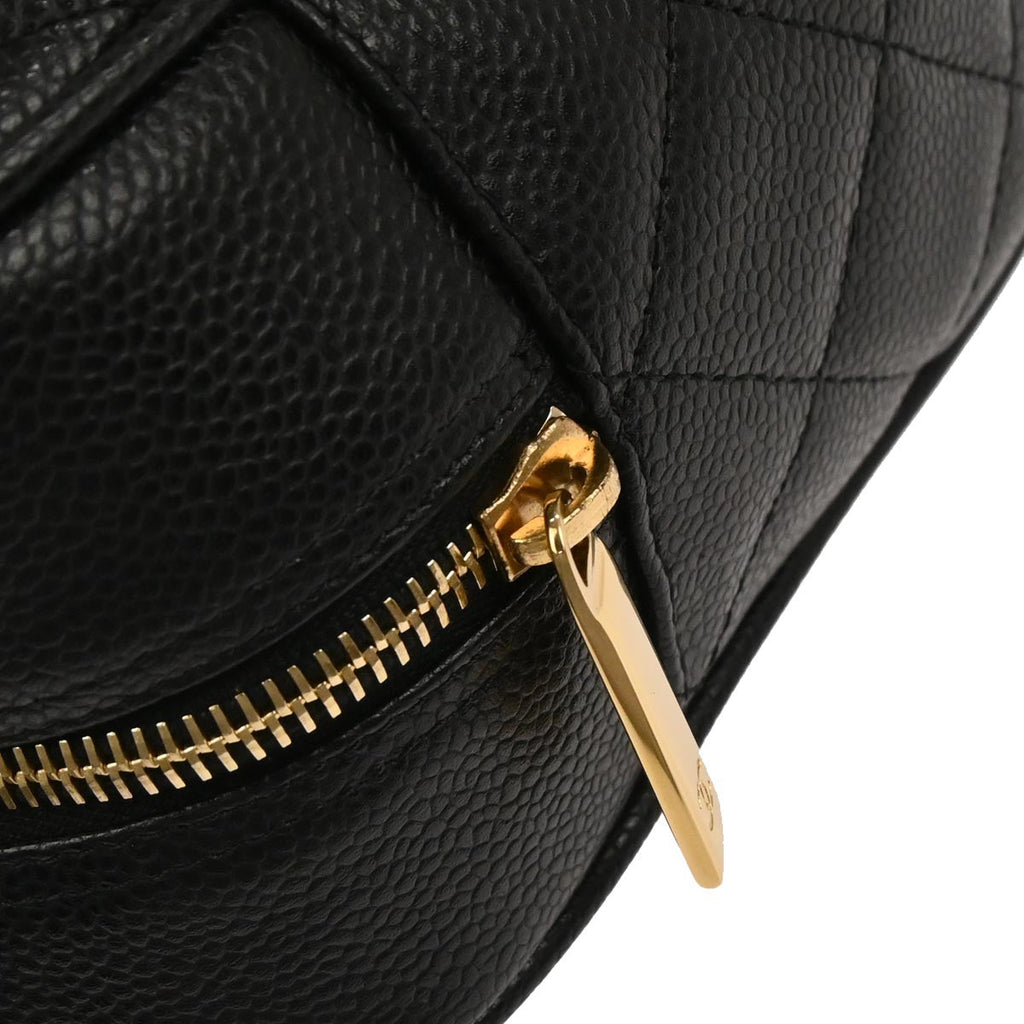 Chanel 2003-2004 Black Caviar Skin Bowling Bag 27