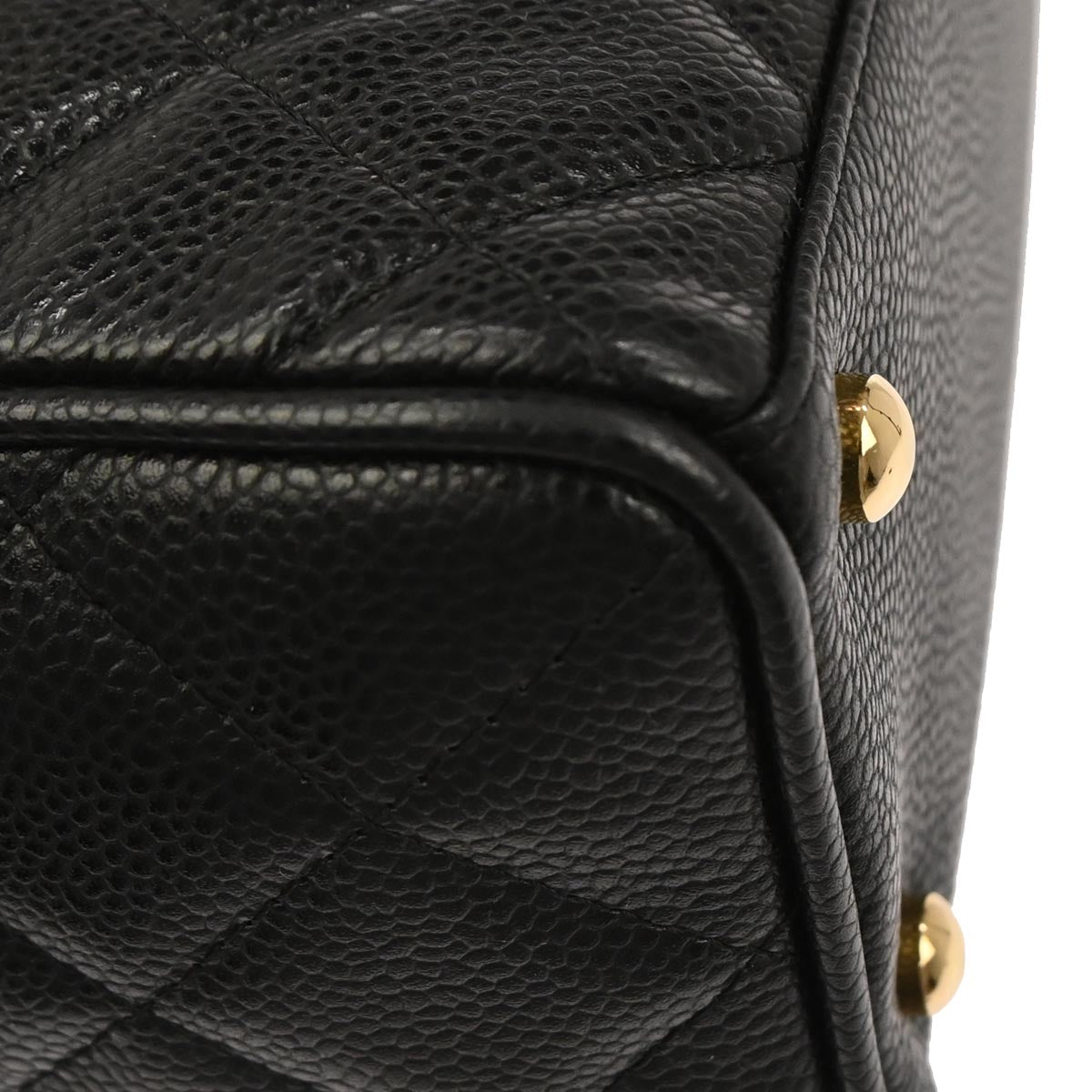 Chanel 2003-2004 Black Caviar Skin Bowling Bag 27