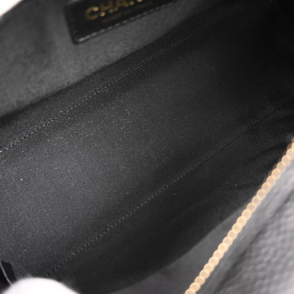 Chanel 2003-2004 Black Caviar Skin Bowling Bag 27