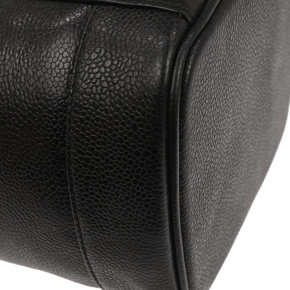 Chanel 1996-1997 Black Caviar Timeless Vanity Handbag