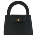 Chanel 1997-1999 Black Satin Handbag