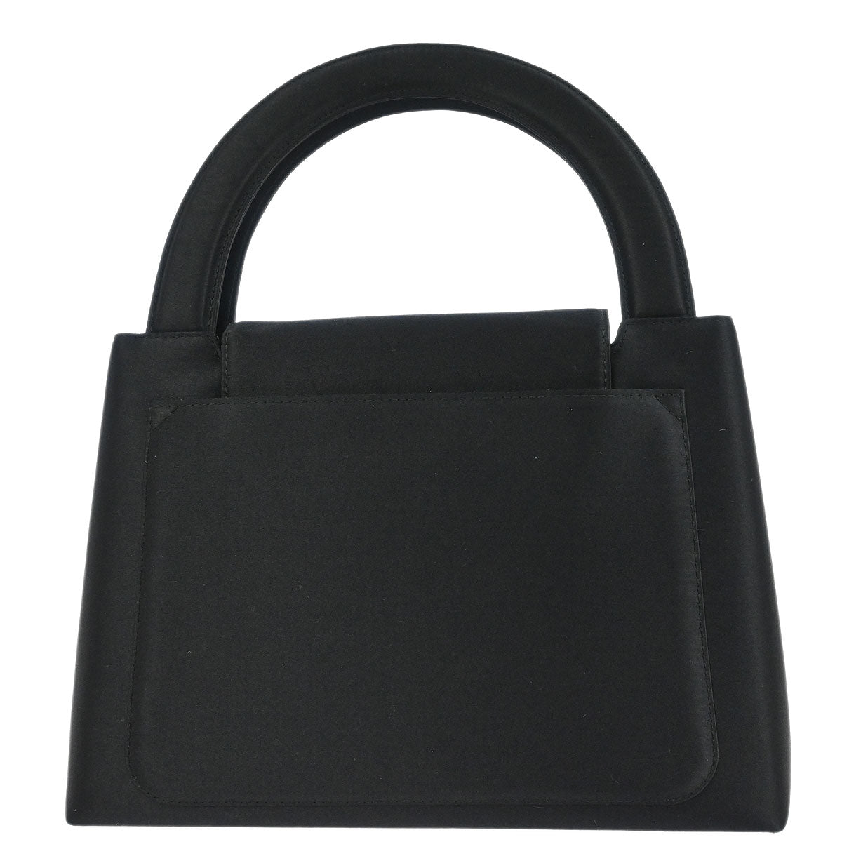 Chanel 1997-1999 Black Satin Handbag