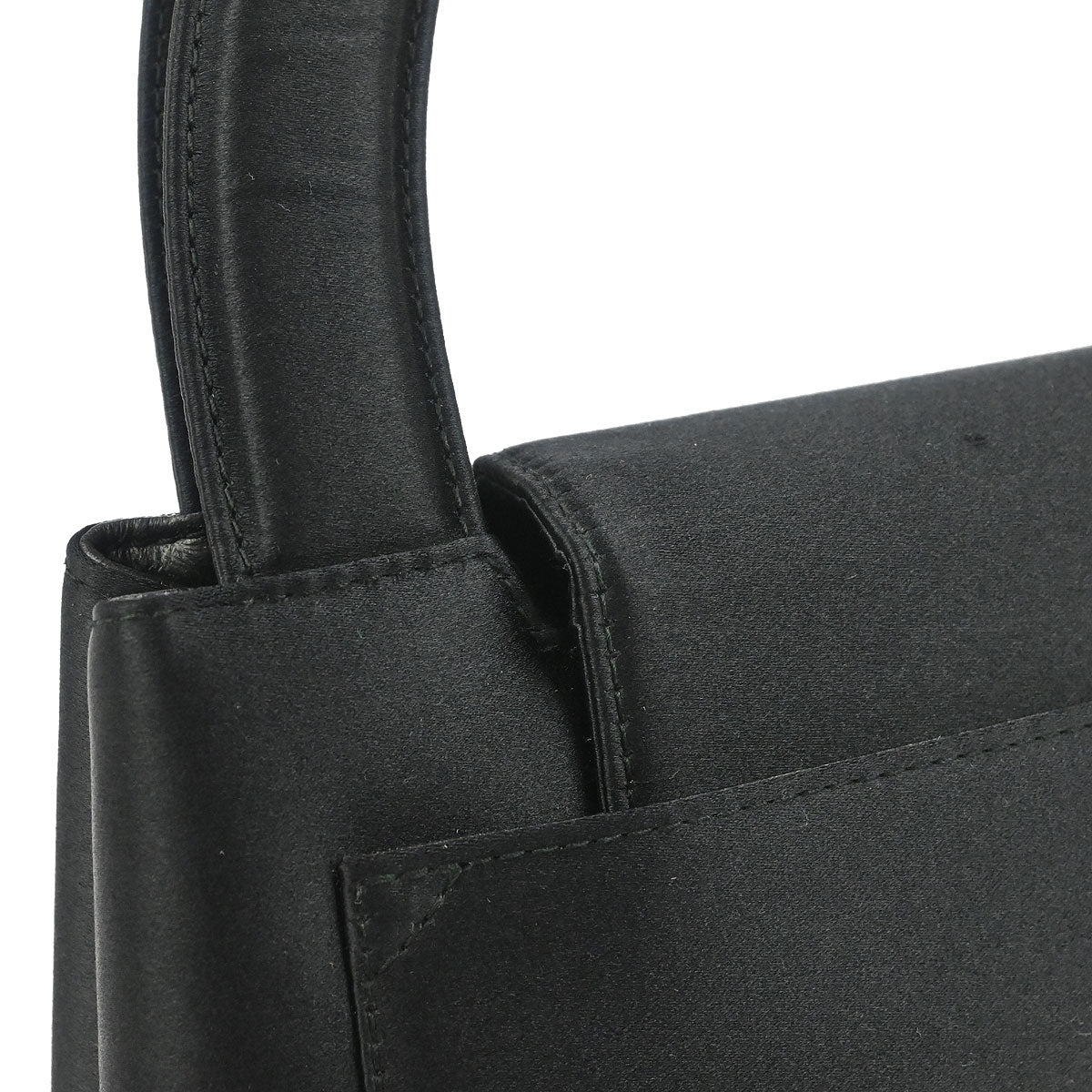 Chanel 1997-1999 Black Satin Handbag