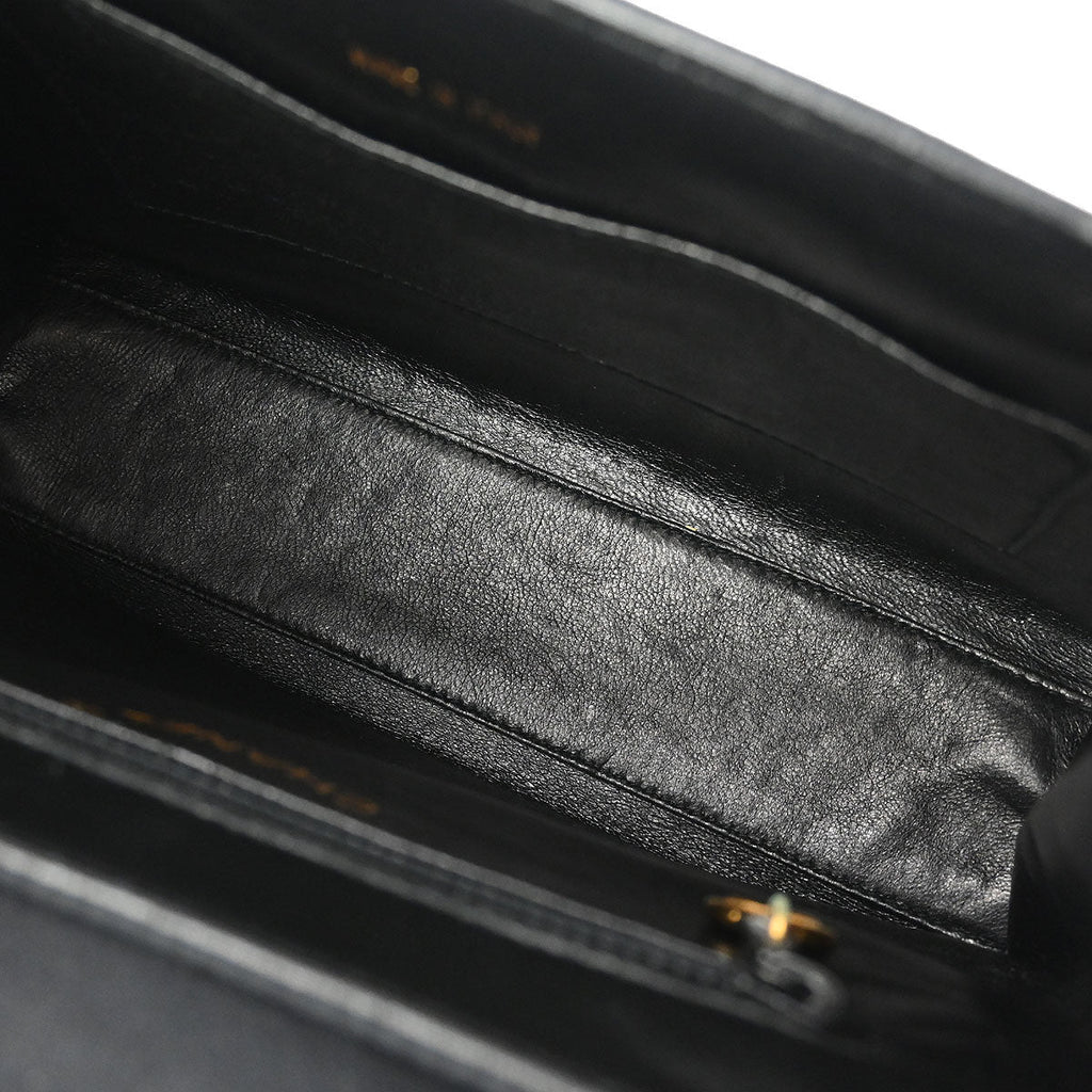 Chanel 1997-1999 Black Satin Handbag