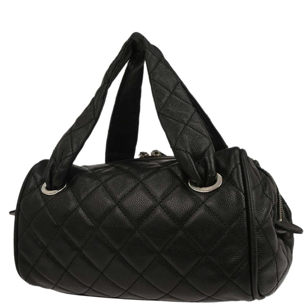Chanel 2006-2008 Black Caviar Skin Handbag