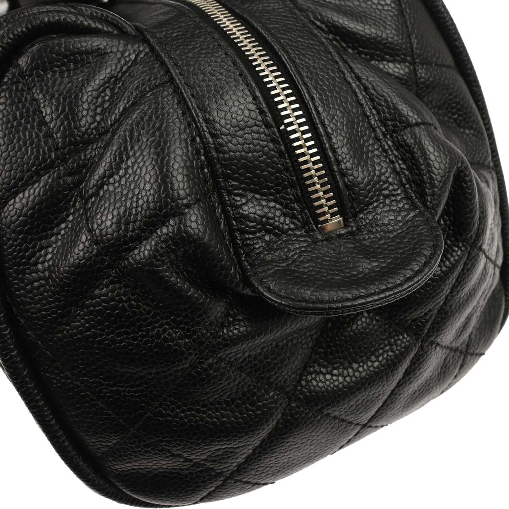 Chanel 2006-2008 Black Caviar Skin Handbag