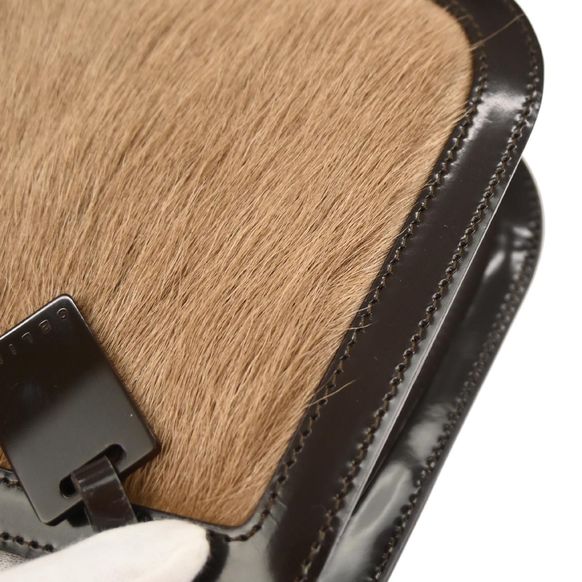 Celine Brown Pony Hair Handbag