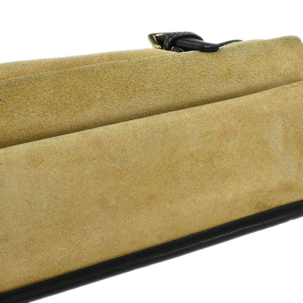 Loewe Beige Suede Shoulder Bag