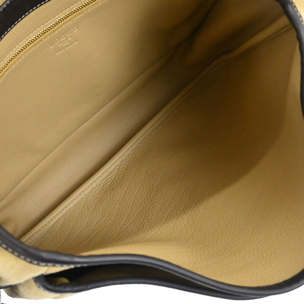 Loewe Beige Suede Shoulder Bag