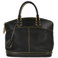Louis Vuitton 2006 Black Suhali Lockit MM Handbag M91875