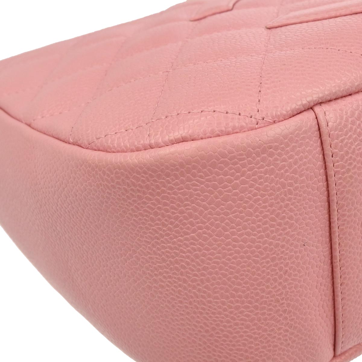 Chanel 2003-2004 Pink Caviar Skin Hobo Handbag
