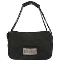 Chanel 2005-2006 Black Mouton Mademoiselle Lock Handbag