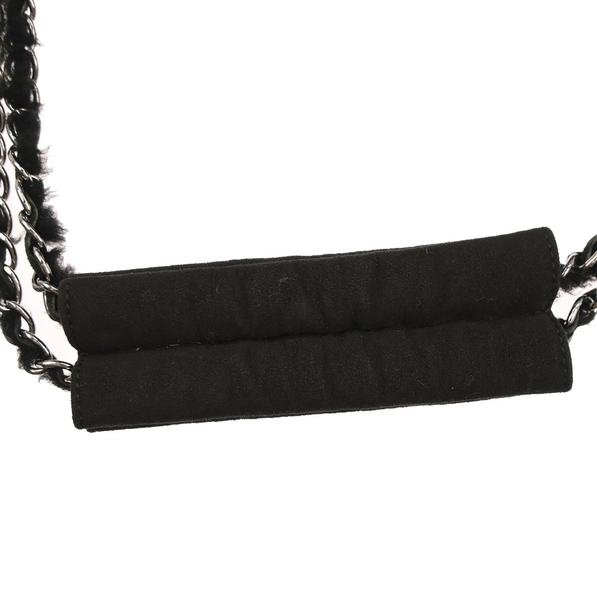 Chanel 2005-2006 Black Mouton Mademoiselle Lock Handbag