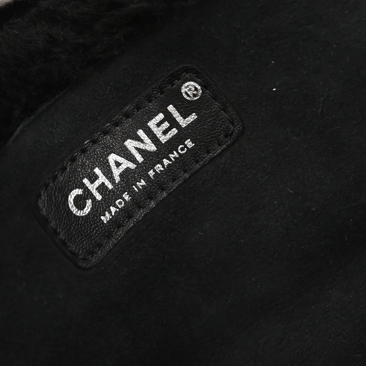 Chanel 2005-2006 Black Mouton Mademoiselle Lock Handbag