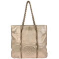 Chanel 2005-2006 Gold Calfskin Luxury Line Tote Handbag