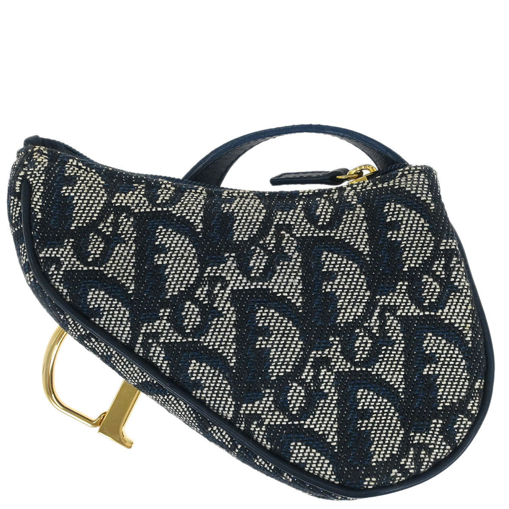 Christian Dior Trotter Saddle Coin Purse Wallet Mini Pouch Bag