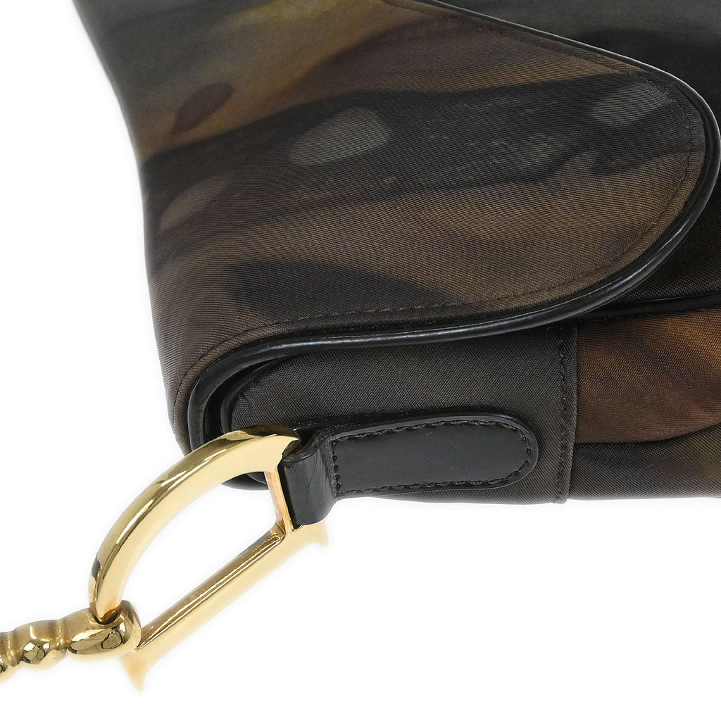 Christian Dior 2001 Brown Double Saddle Handbag
