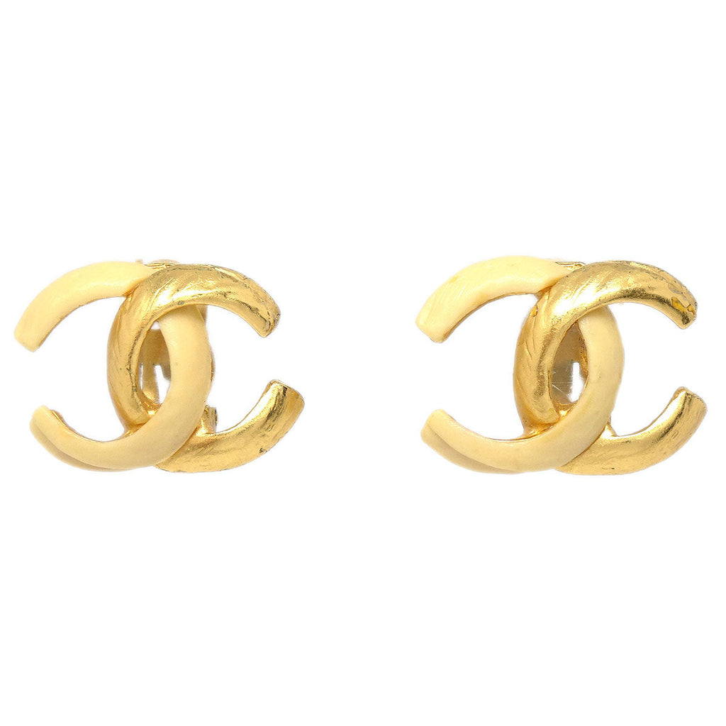 Chanel CC Clip-On Earrings Gold 00T