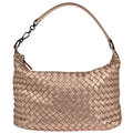 Bottega Veneta Metallic Pink Lambskin Intrecciato Handbag