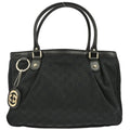 Gucci Black Sukey GG Tote Bag