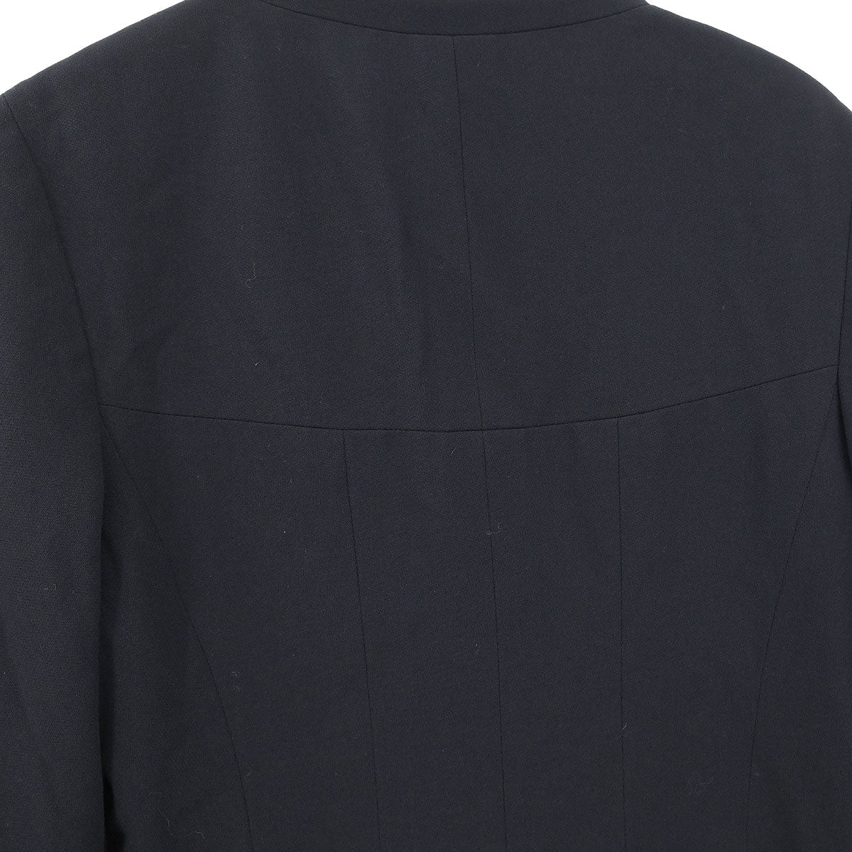 Chanel 1999 Single Breasted Zip Up Jacket Navy #38