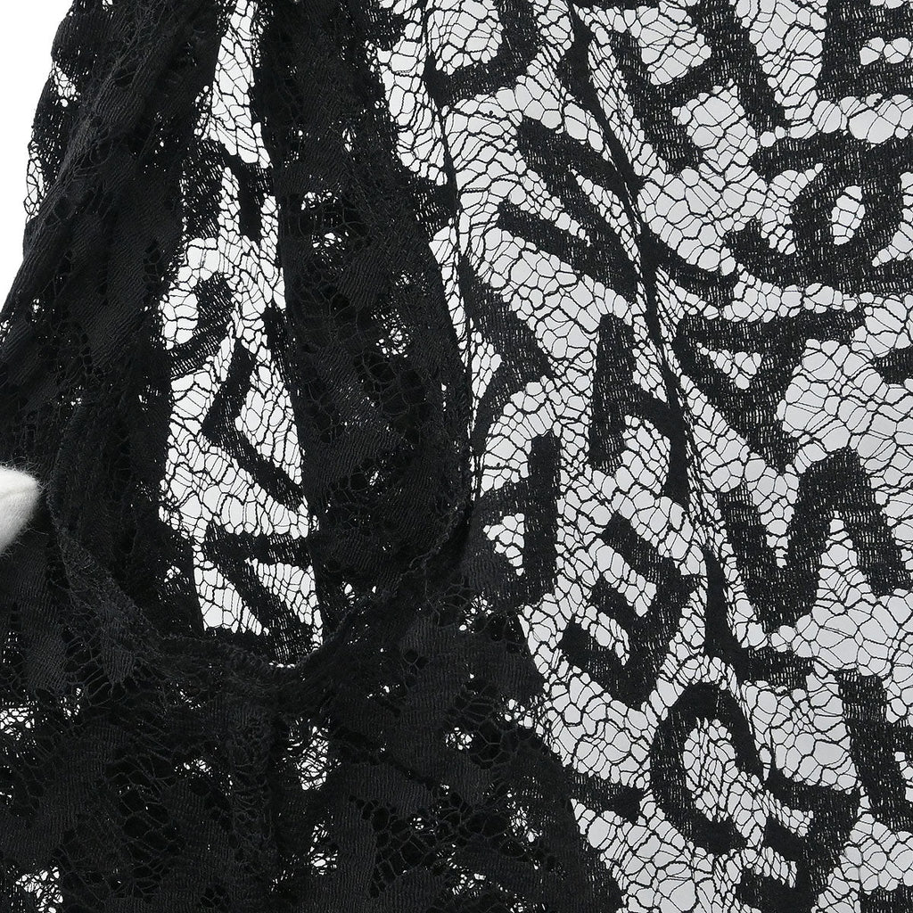 Chanel 1998 Lace Cardigan Black #36