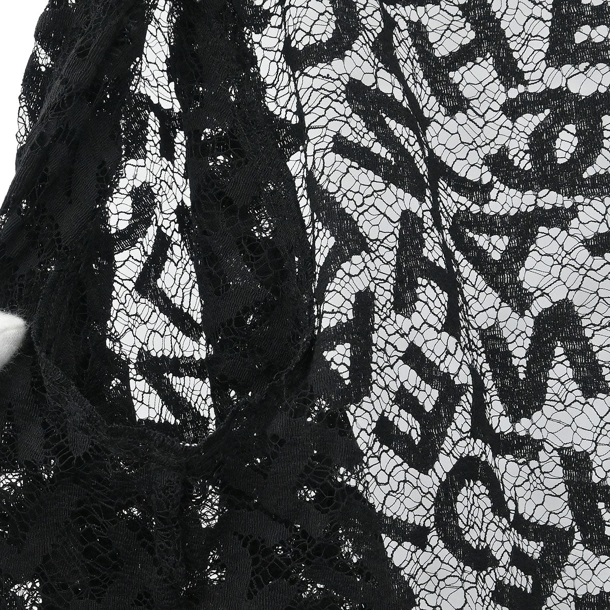 Chanel 1998 Lace Cardigan Black #36