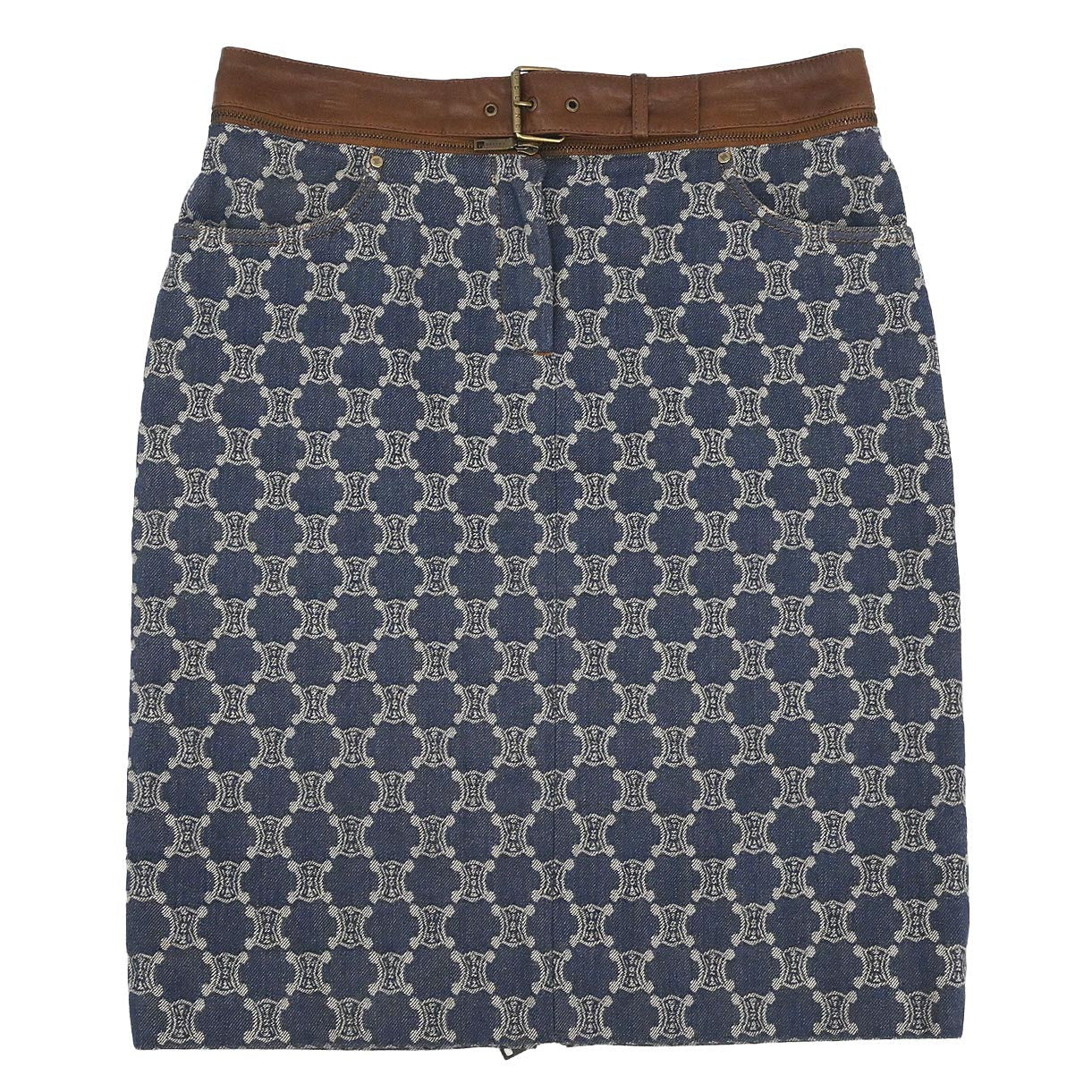 Celine Skirt Macadam Denim Blue #40