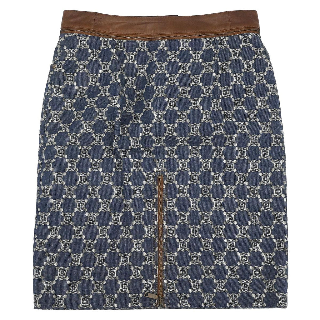 Celine Skirt Macadam Denim Blue #40