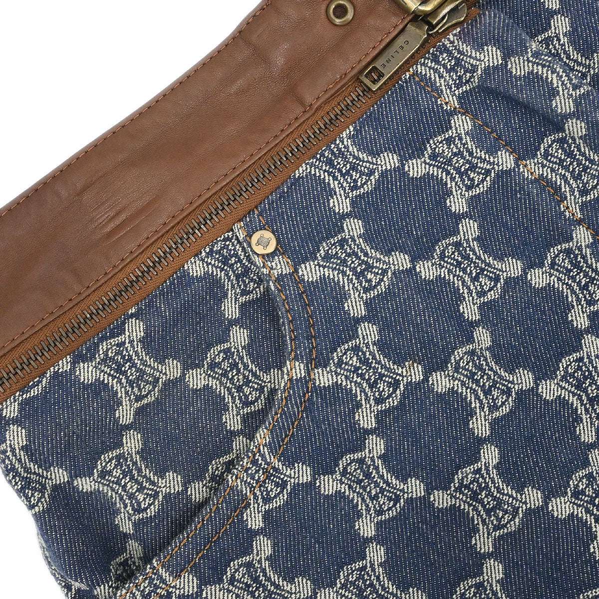 Celine Skirt Macadam Denim Blue #40